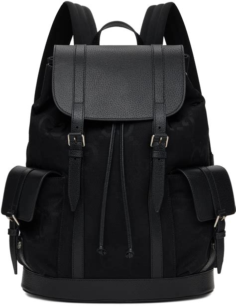 gucci black gg backpack|gucci waterproof backpack.